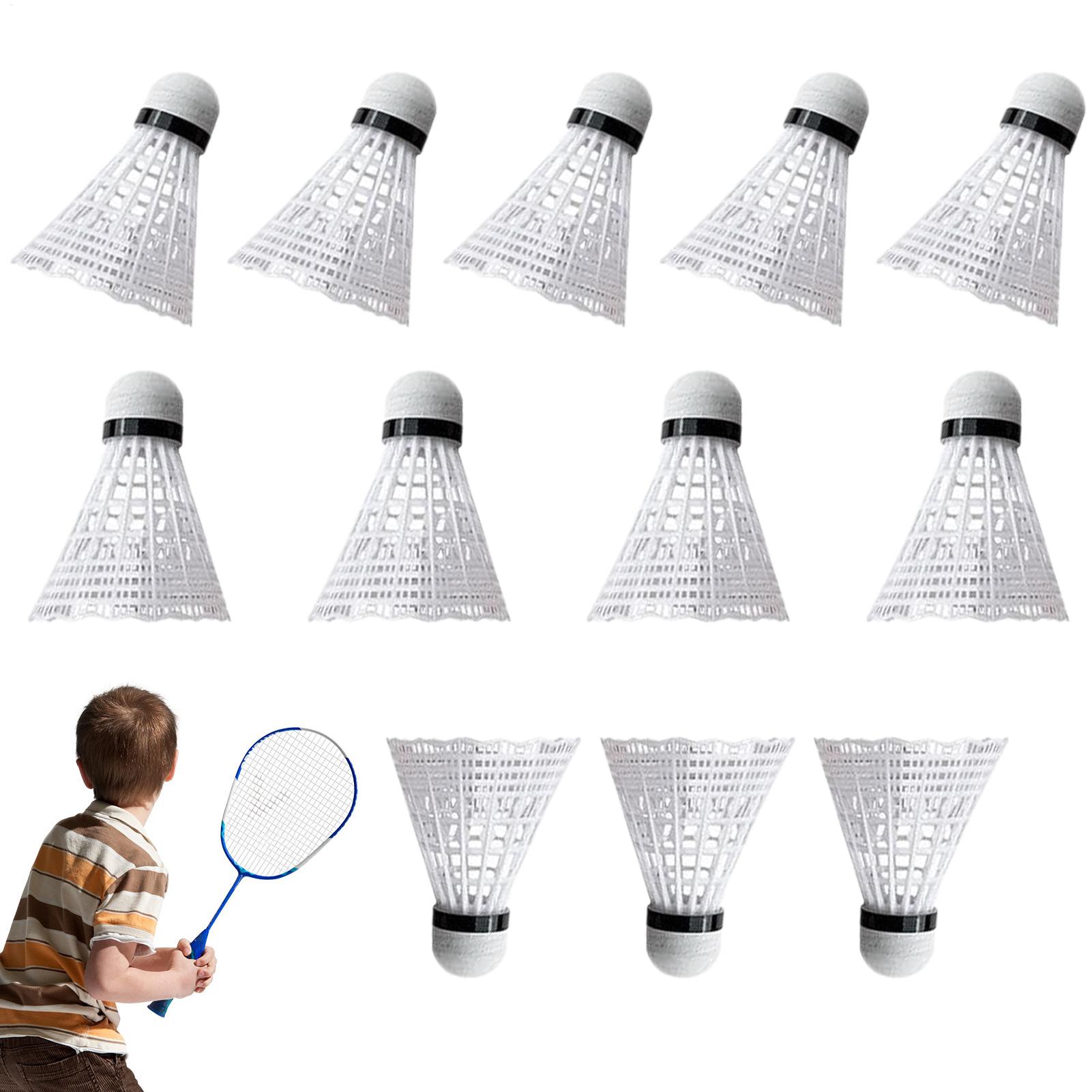 Nylon Shuttlecock 12 - Badmintonball, 12 Stück, tragbare Sportausrüstung, Nylon-Badminton-Federbälle