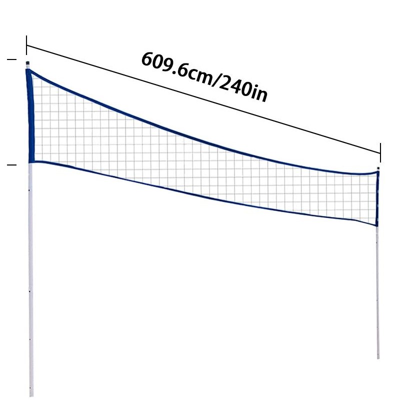 Badminton Netting - Tragbares Badminton-Netz, professionelles Volleyball-Netz mit Tragetasche,