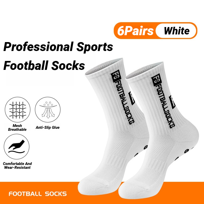 Ankle Support Badminton - 6 Paar rutschfeste Socken für Männer