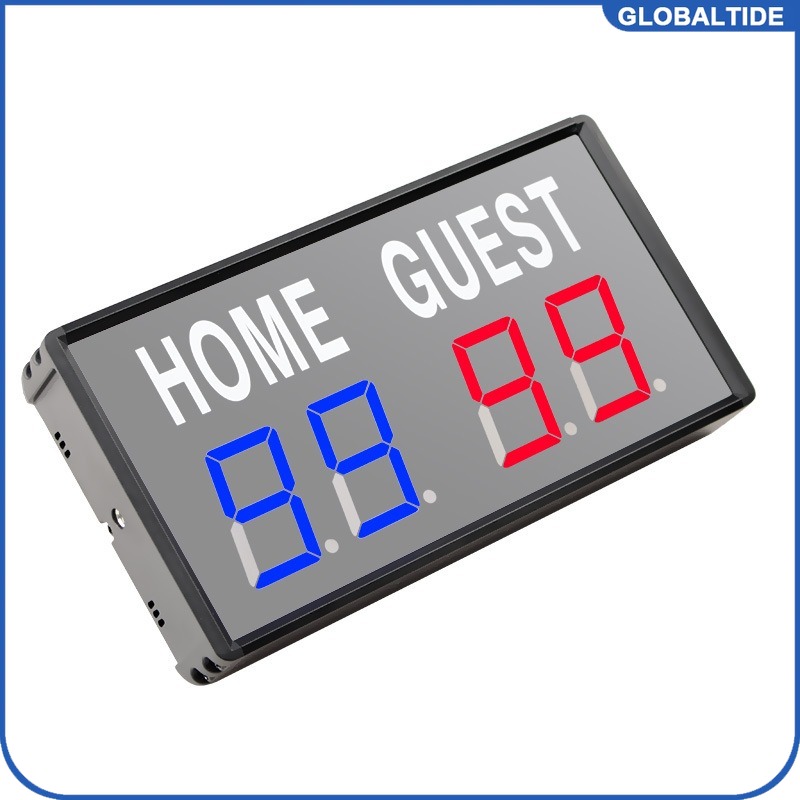 Badminton Counter - 4-stellige LED Elektronische Anzeigetafel mit Fernbedienung