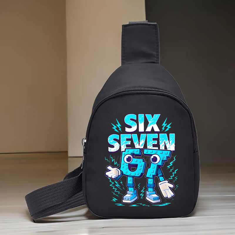 Badminton Meme - Lustige Sechs-Sieben-Italienische-Brainrot-Kindertasche für Mädchen und Jungen,