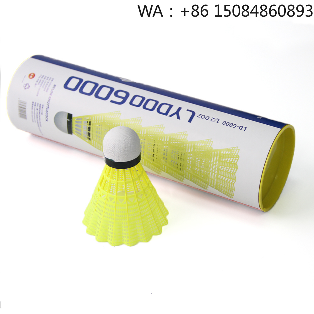 Nylon Shuttlecock 12 - Trainings-Badminton-Federbälle der Klasse A, aus Nylon-Entenfeder-Material,