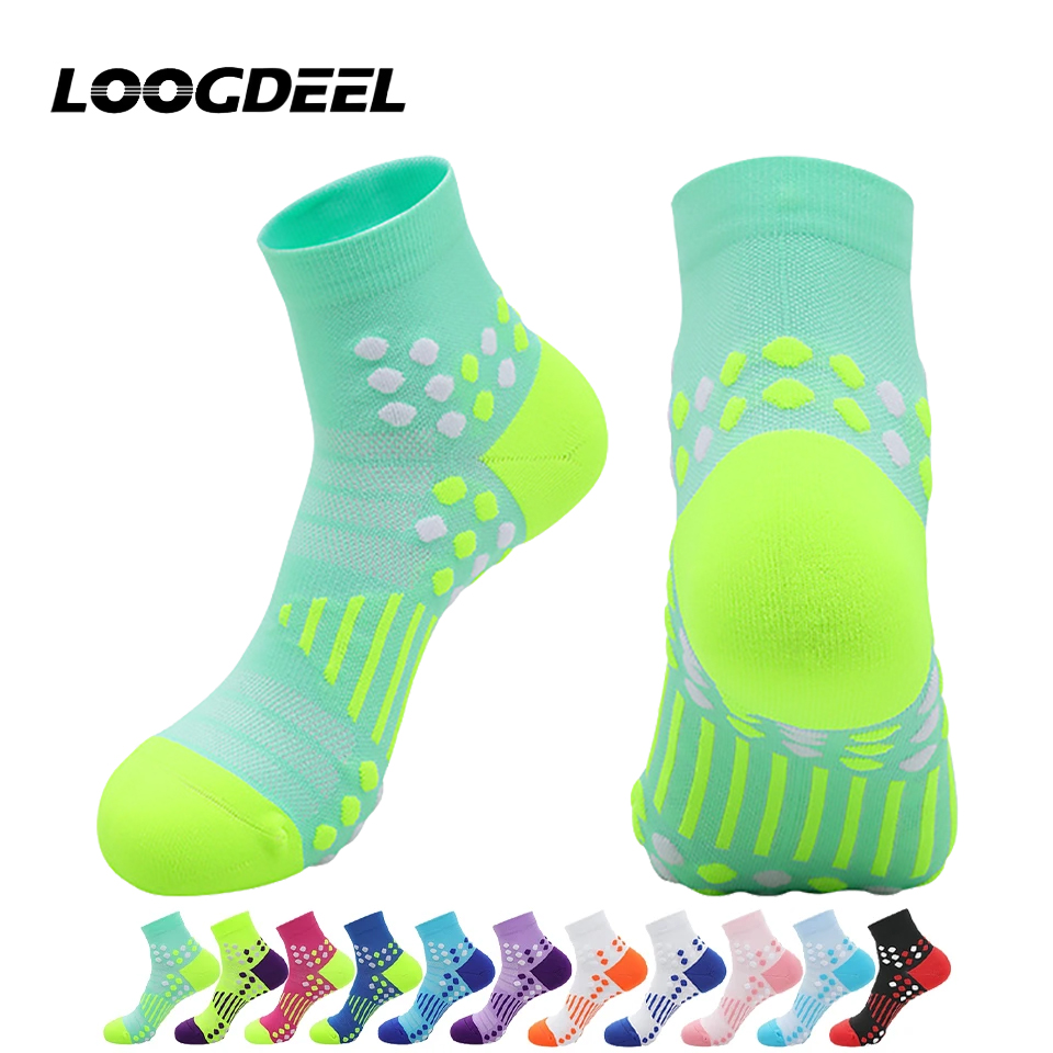 Ankle Support Badminton - Loogdeel 1 Paar professionelle Marathon-Laufsocken, Crew-Radsocken,