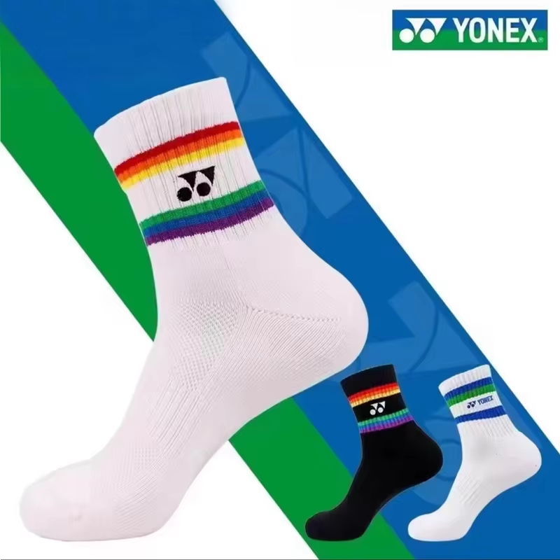 Ankle Support Badminton - YONEX Badminton-Socken, verdickte Sportsocken mit Frottee-Unterseite,