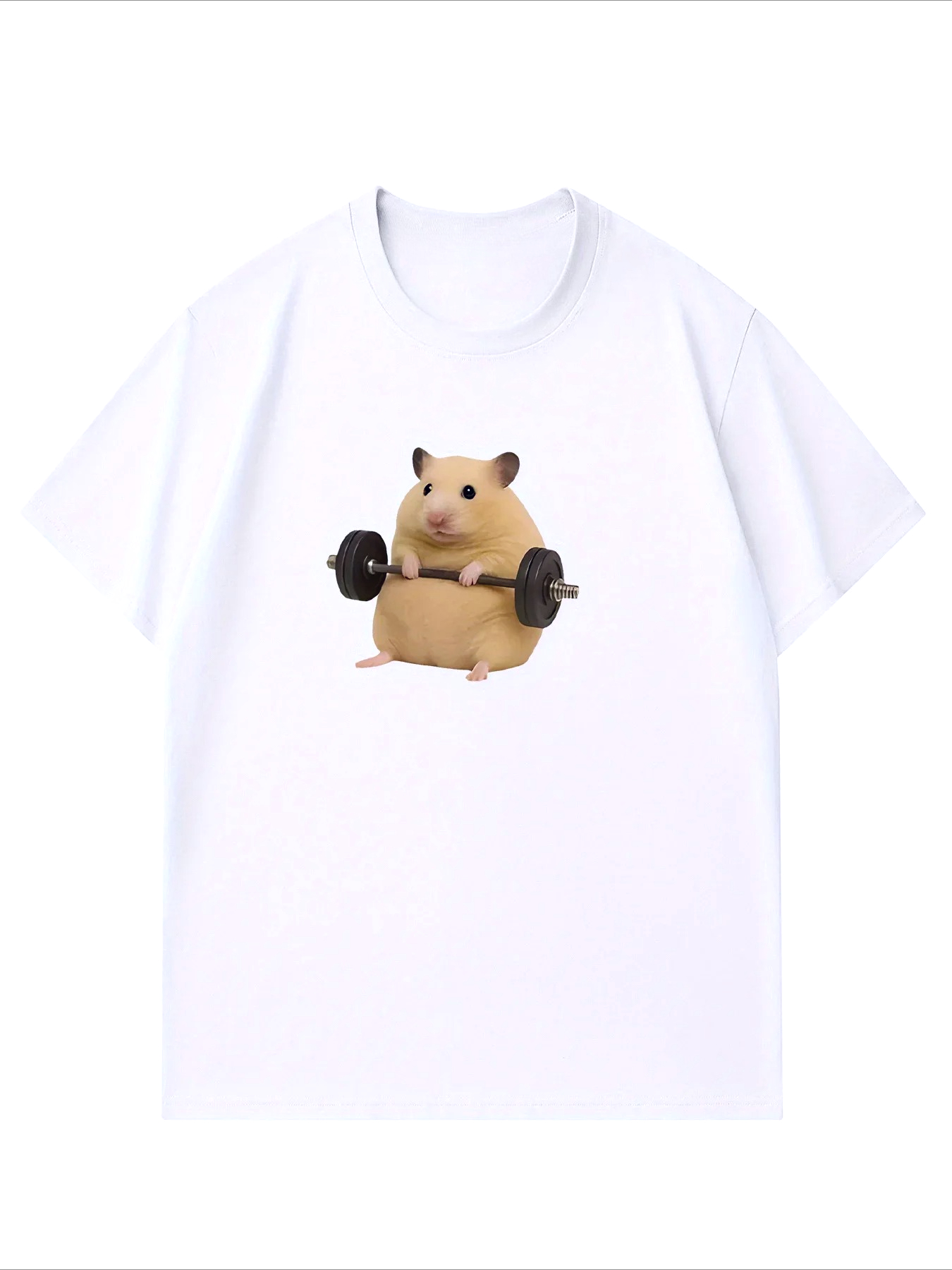 Badminton Meme - Plus Size Damen-T-Shirt mit Grafik „Hamster