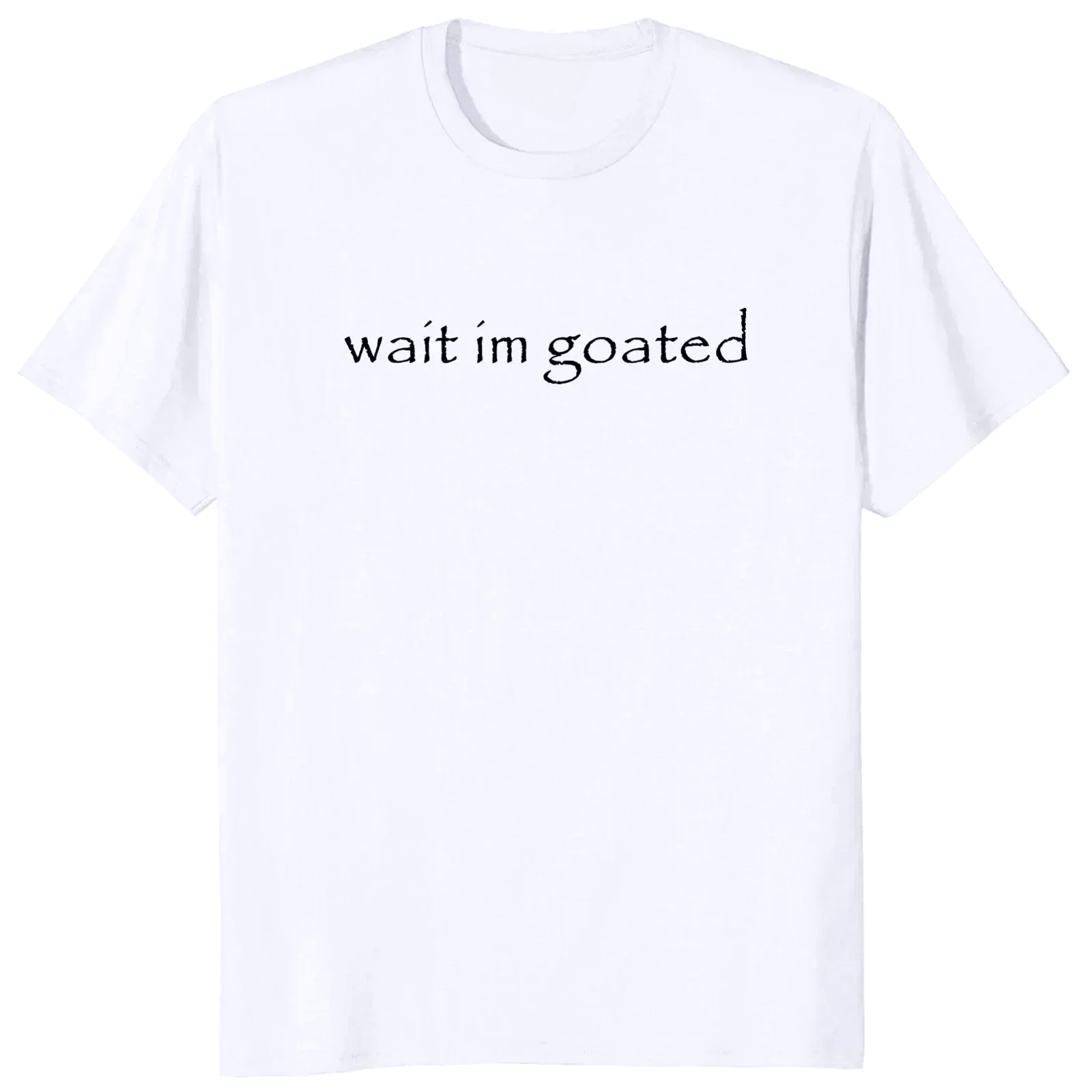 Übergrößes 'Wait I'm Goated' S – Badminton Meme Bewertung und Preis