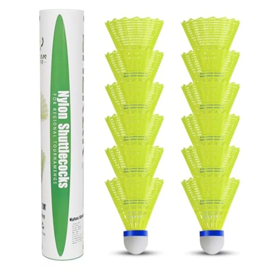 Gänsefeder-Badminton-Federbäll – Nylon Shuttlecock 12 Bewertung und Preis